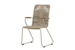 Karmstolar utomhus (med armstöd) Venture Home Bois Diningchair - Beige / Beige Rope FSC Mix Beige