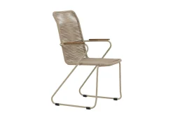 Karmstolar utomhus (med armstöd) Venture Home Bois Diningchair - Beige / Beige Rope FSC Mix Beige