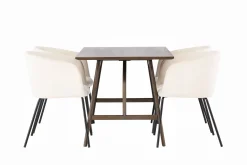Kaseidon Matgrupp 120 cm Rektangulär med 4 Berit stolar
