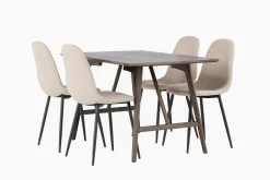 Kaseidon Matgrupp 120 cm Rektangulär med 4 Polar stolar