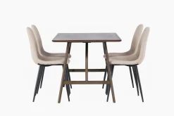 Kaseidon Matgrupp 120 cm Rektangulär med 4 Polar stolar