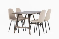 Kaseidon Matgrupp 120 cm Rektangulär med 4 Polar stolar