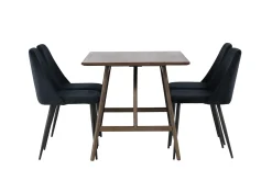 Kaseidon Matgrupp 120 cm Rektangulär med 4 Night stolar
