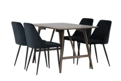 Kaseidon Matgrupp 120 cm Rektangulär med 4 Night stolar
