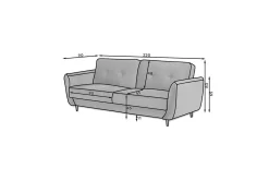 Katsuya Bäddsoffa 3-sits