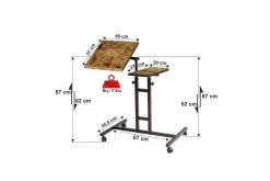 Kaulia Ståskrivbord 67 cm Små Bilder