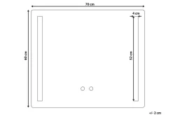 Kendram Spegel LED 60x70 cm
