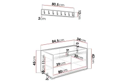 Kenmare Highboard White