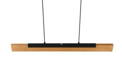 Kerala LED Taklampa mattsvart/ trä