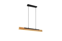 Kerala LED Taklampa mattsvart/ trä