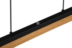 Kerala LED Taklampa mattsvart/ trä