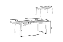 Kettelle Matbord Utomhus 100x180 cm