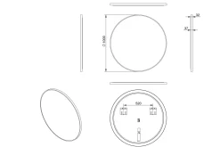 Kilir Spegel 100 cm Rund