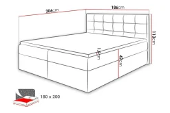 Kintore Kontinentalsäng 180x200 cm