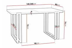 Kintore Matbord 80 cm
