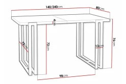 Kintore Matbord 80 cm