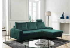 Kintore 3-sits Hörnbäddsoffa Dark green