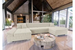 Kintore 4-sits Hörnbäddsoffa beige
