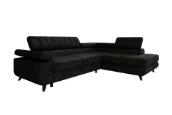 Kintore 3-sits Hörnbäddsoffa Black