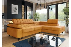 Kintore 3-sits Hörnbäddsoffa Dark yellow
