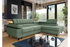 Kintore 3-sits Hörnbäddsoffa Light green