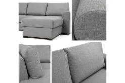Kintore 4-sits Hörnbäddsoffa White