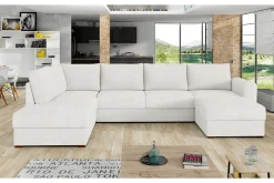 Kintore 4-sits Hörnbäddsoffa White