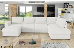 Kintore 4-sits Hörnbäddsoffa White