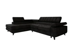Kintore 3-sits Hörnbäddsoffa Black