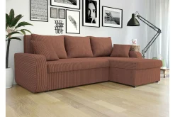 Kintore 3-sits Hörnbäddsoffa Brown