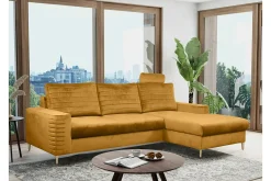 Kintore 3-sits Hörnbäddsoffa Dark yellow