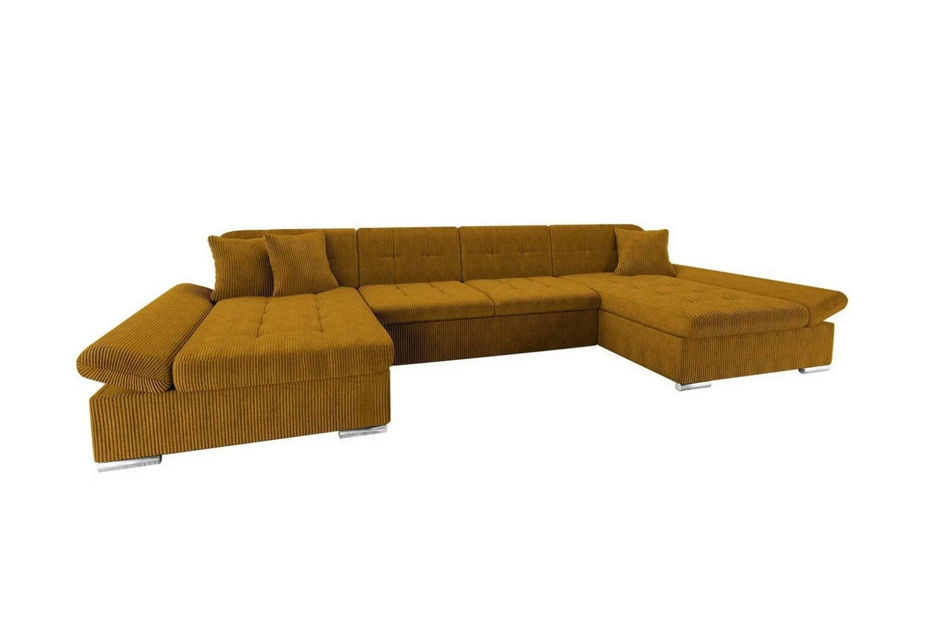 Kintore 4-sits Hörnbäddsoffa Dark yellow