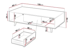 Kintore Soffbord 60 cm