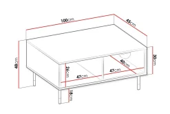 Kintore Soffbord 45 cm