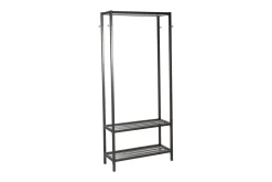 Klädhängare Straight 85x32xh180 Svart/Krom