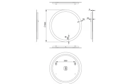 Klysna Spegel 59 cm Rund