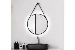 Knutby Spegel 50x50 cm Rund LED-belysning