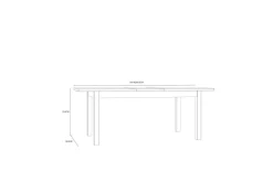 Konitsa Förlängningsbart Matbord 160 cm