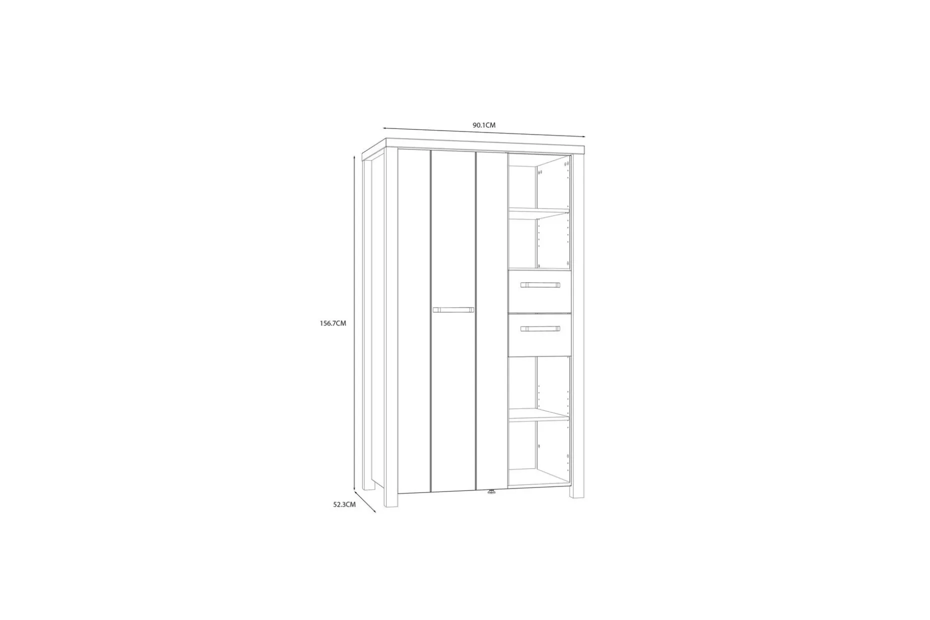 Konitsa Highboard 53x91 cm
