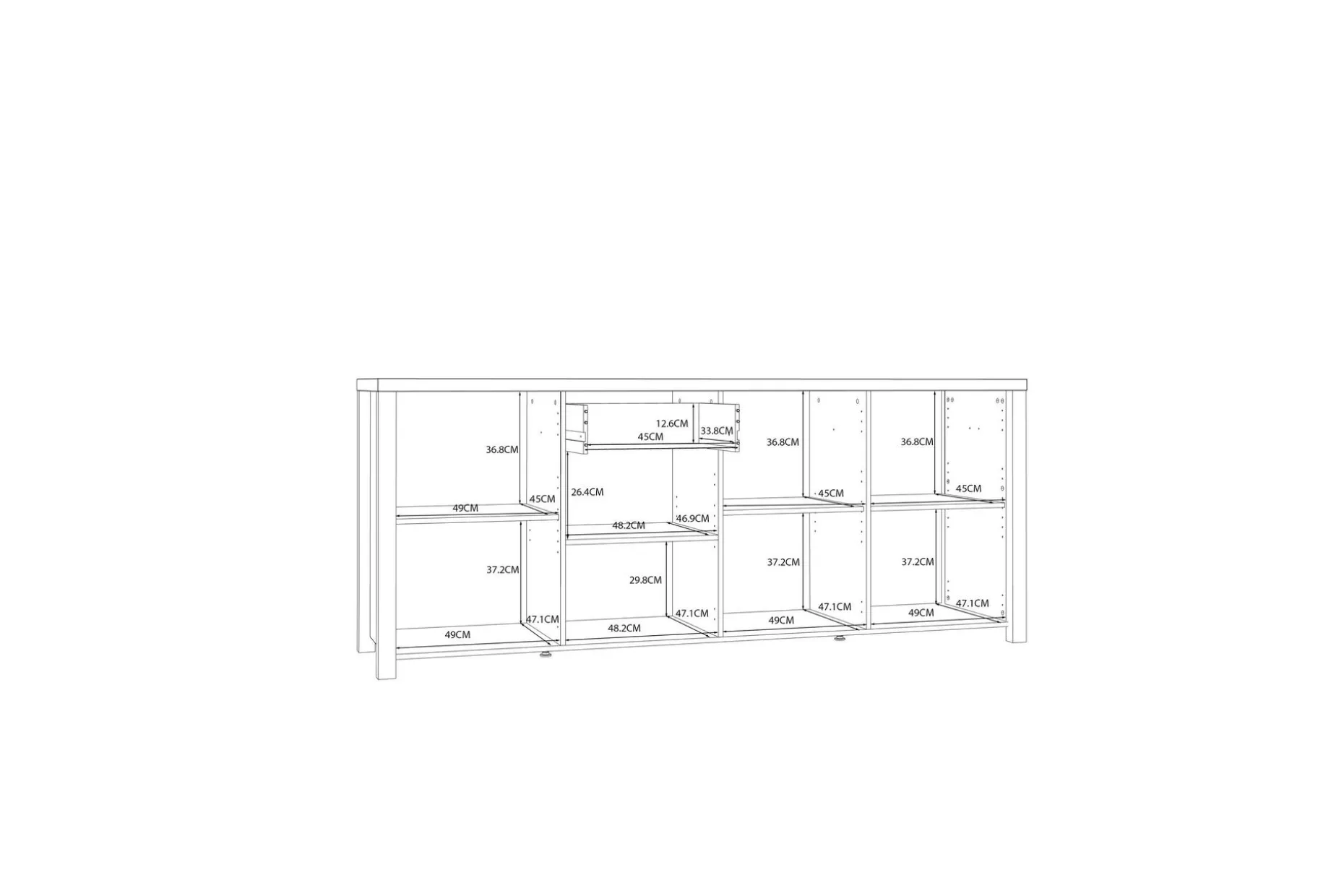 Konitsa Sideboard 52x210 cm