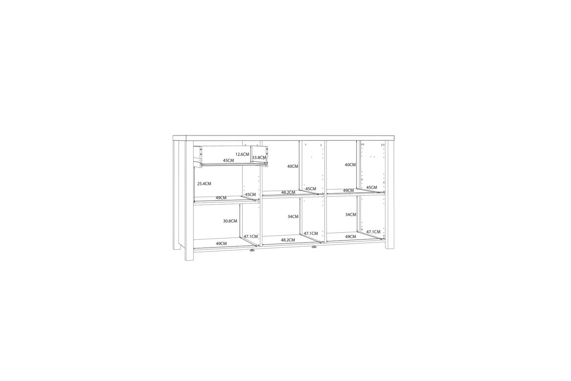 Konitsa Sideboard 52x160 cm