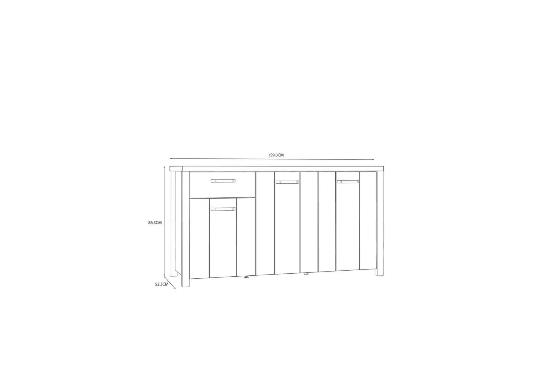 Konitsa Sideboard 52x160 cm
