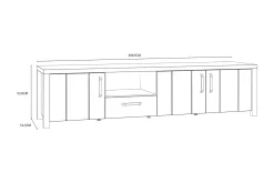 Konitsa Tv-bänk 210 cm