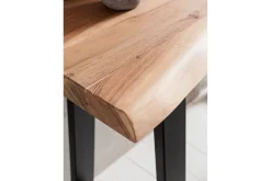 Konsolbord Wohnling Gaya massivt trä lantlig stil med träd kant