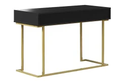 Konsolbord/skrivbord svart/guld WESTPORT