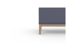 Konsollbord Loft24 Högskåp Pelle Grå/Wotan Ek Grå