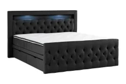 Kontinentalsäng Cloud47 Francisco Sängpaket Black Lådor