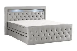 Kontinentalsäng Cloud47 Francisco Sängpaket Dark grey Lådor