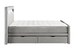 Kontinentalsäng Cloud47 Francisco Sängpaket Dark grey Lådor