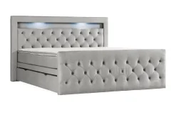 Kontinentalsäng Cloud47 Francisco Sängpaket Dark grey Lådor